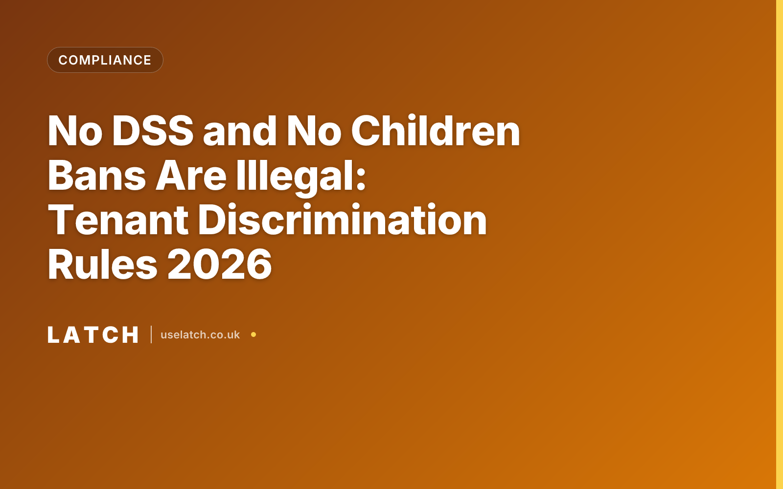 No DSS and No Children Bans Are Illegal: Tenant Discrimination Rules ...